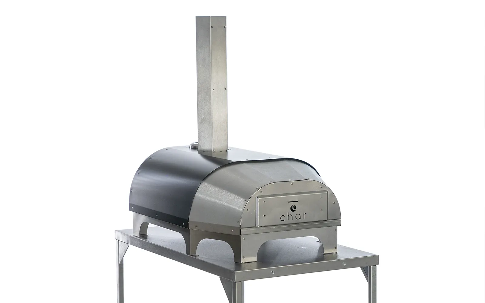 Rear of The No.16 pizza oven against a white background