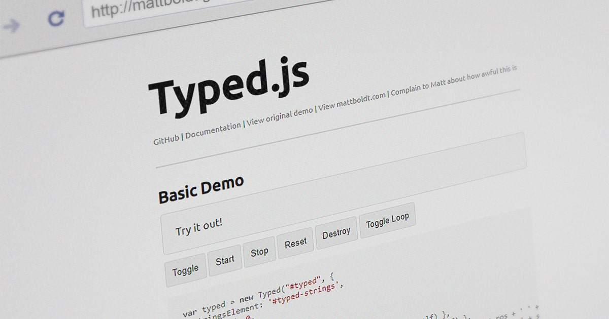 How to create a typing animation with Typed.js | Ed Bartholomew