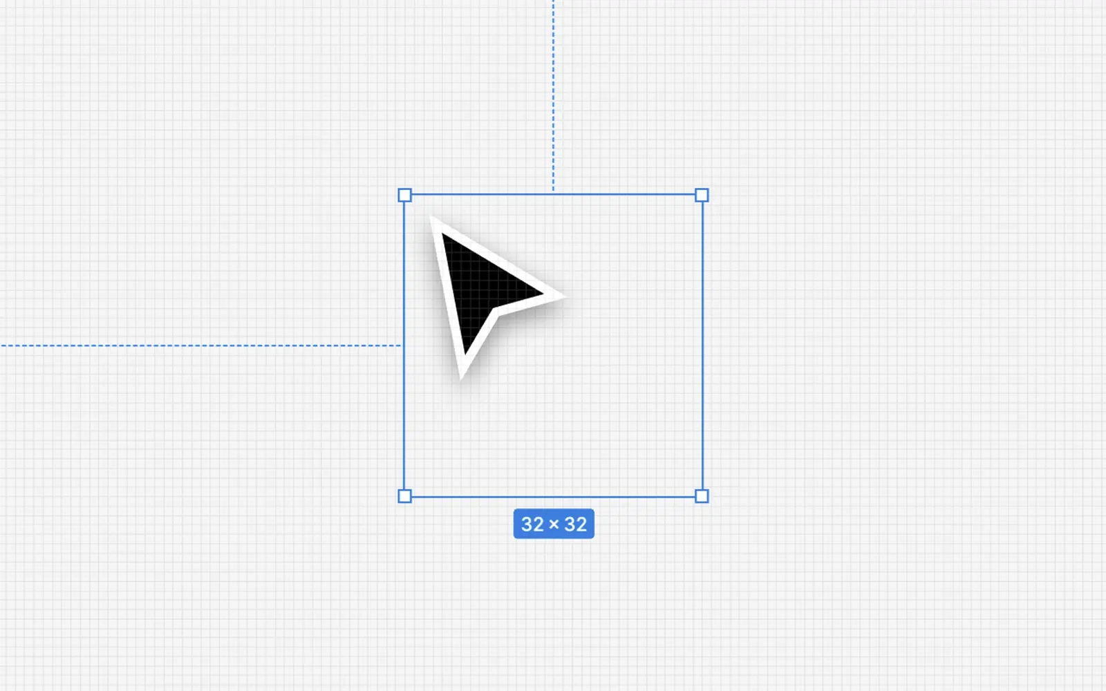 Custom cusor being designed in Figma